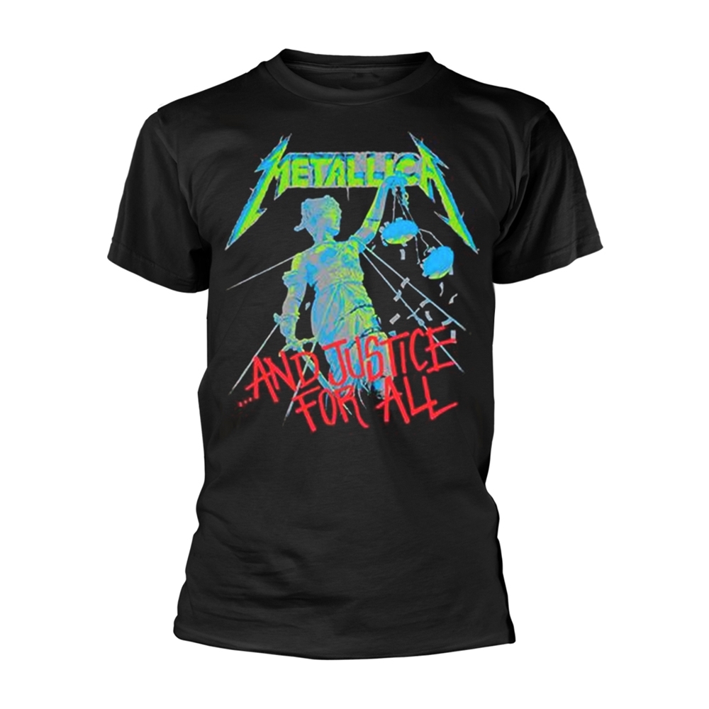 Metallica And Justice For All T Shirt Front Back Print Punx