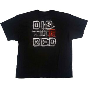 Disturbed Are You Ready? Black Back Print T-Shirt