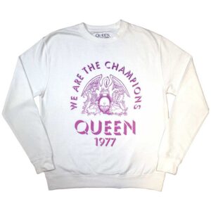 Queen Champions 1977 White Oversized Sweatshirt