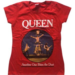 Queen One Bites The Dust Red Ladies T-Shirt