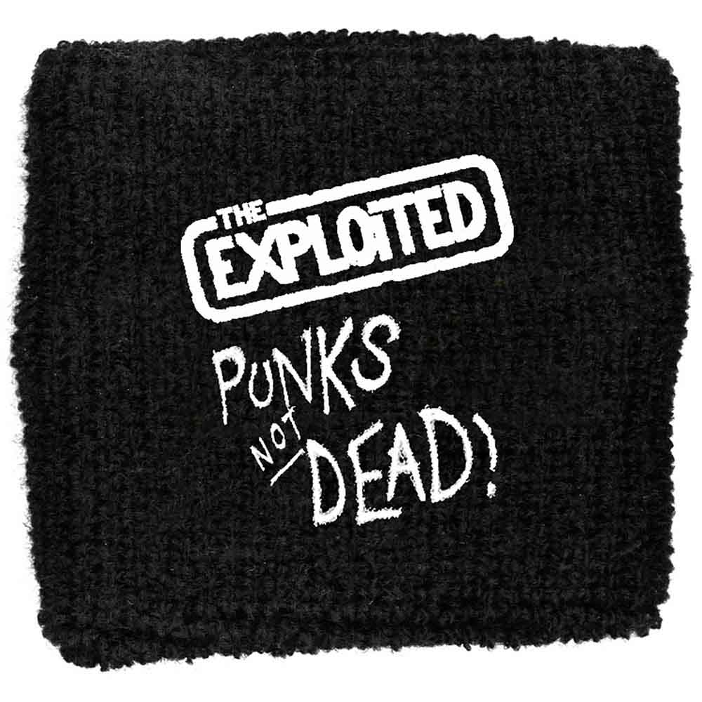 The Exploited Embroidered Wristband: Punks Not Dead Loose Embroidered Wristband